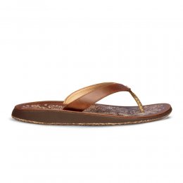 Paniolo Women's Leather Flip Flops - Natural Paniolo Women's Leather Flip Flops - Natural