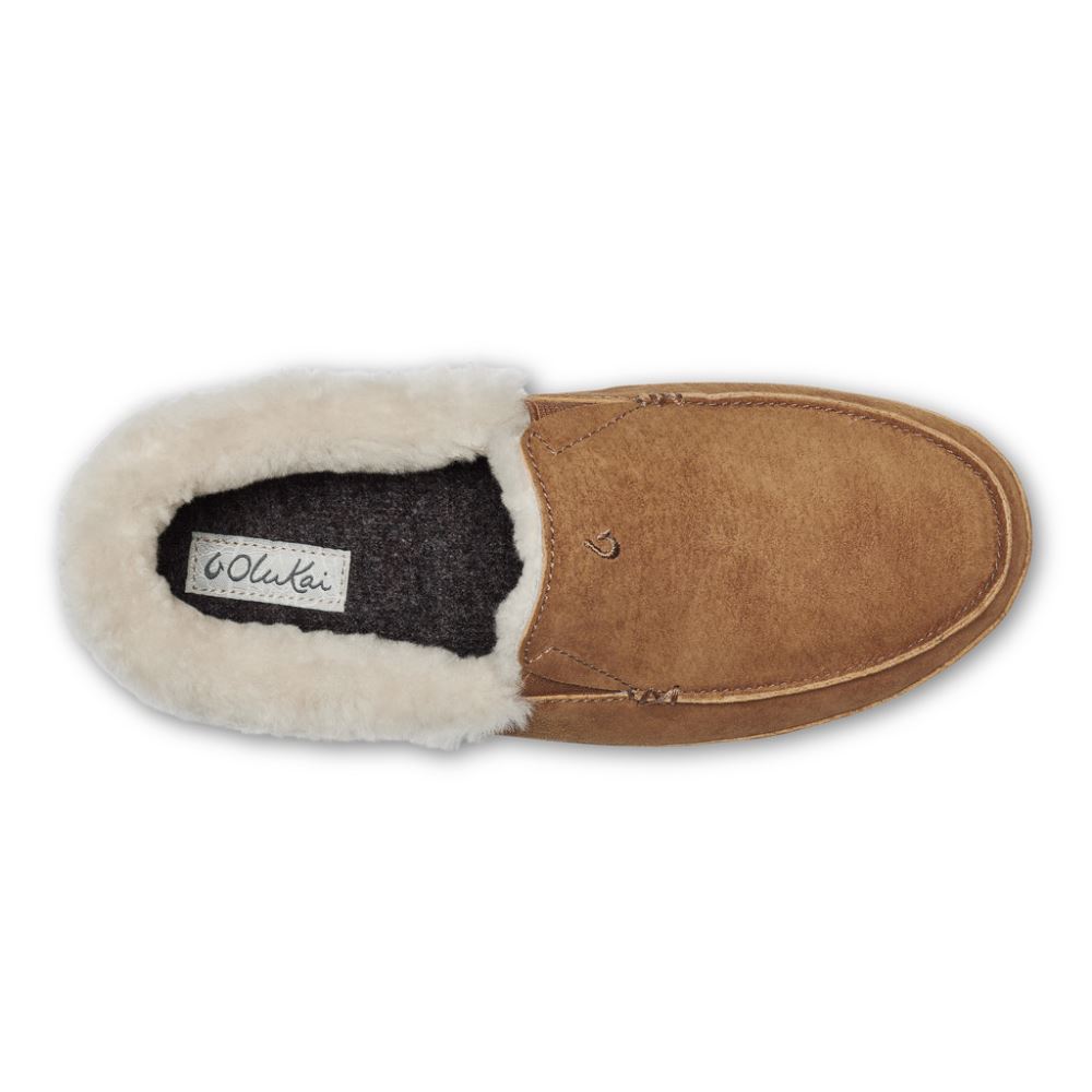 Ku'una Women's Leather Slippers - Tan