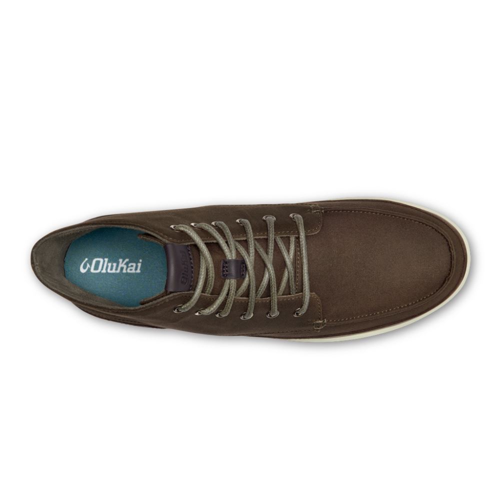 Nalukai Kapa Men's Canvas Boots - Dusty Olive / Cloud