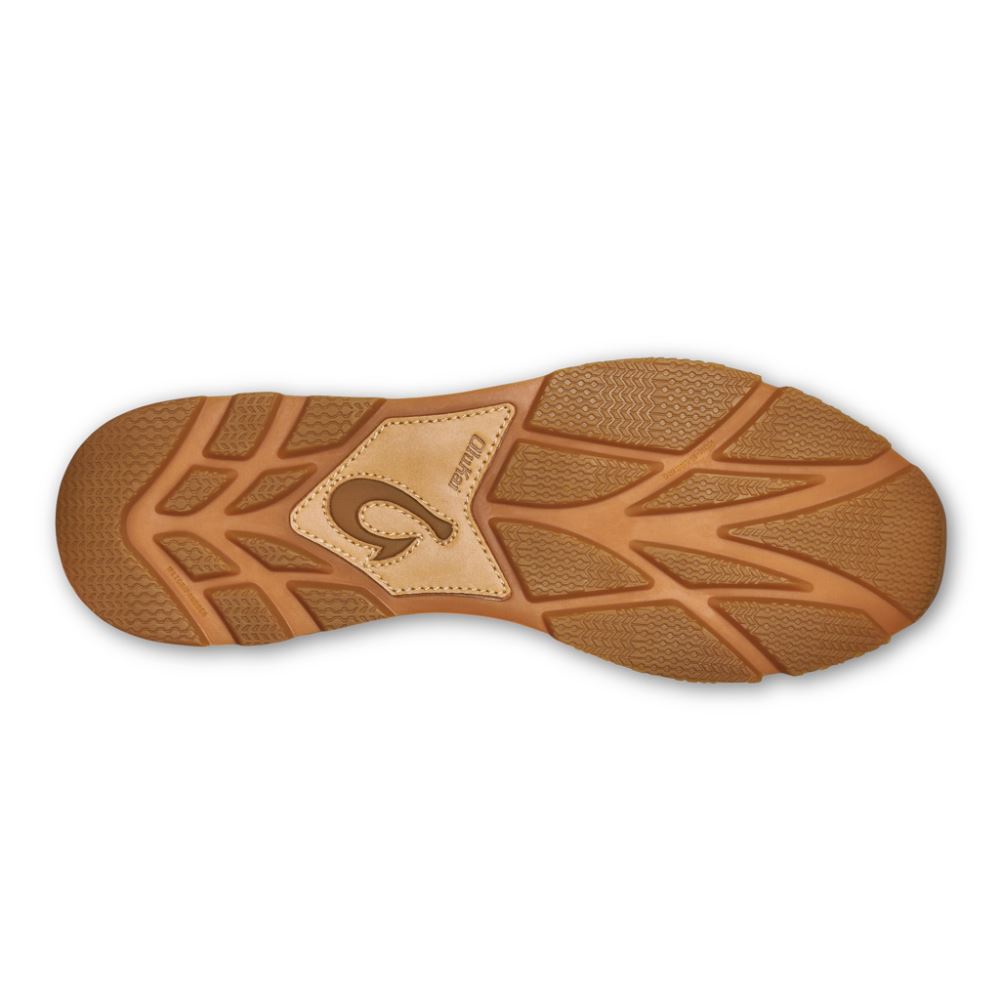 Huaka'i Li Men's Leather Sneakers - Dark Wood