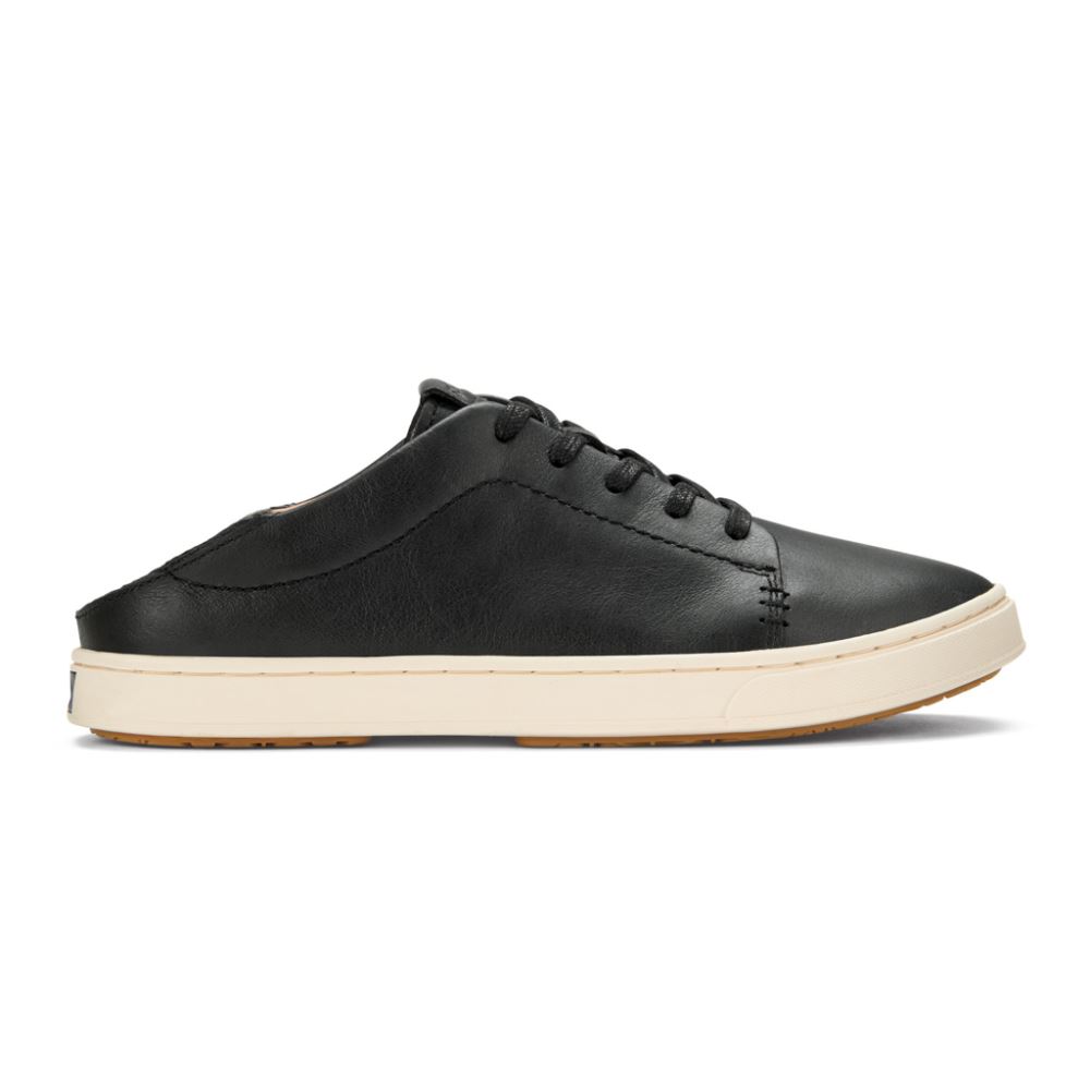 Pehuea Li 'Ili Women's Leather Sneakers - Black