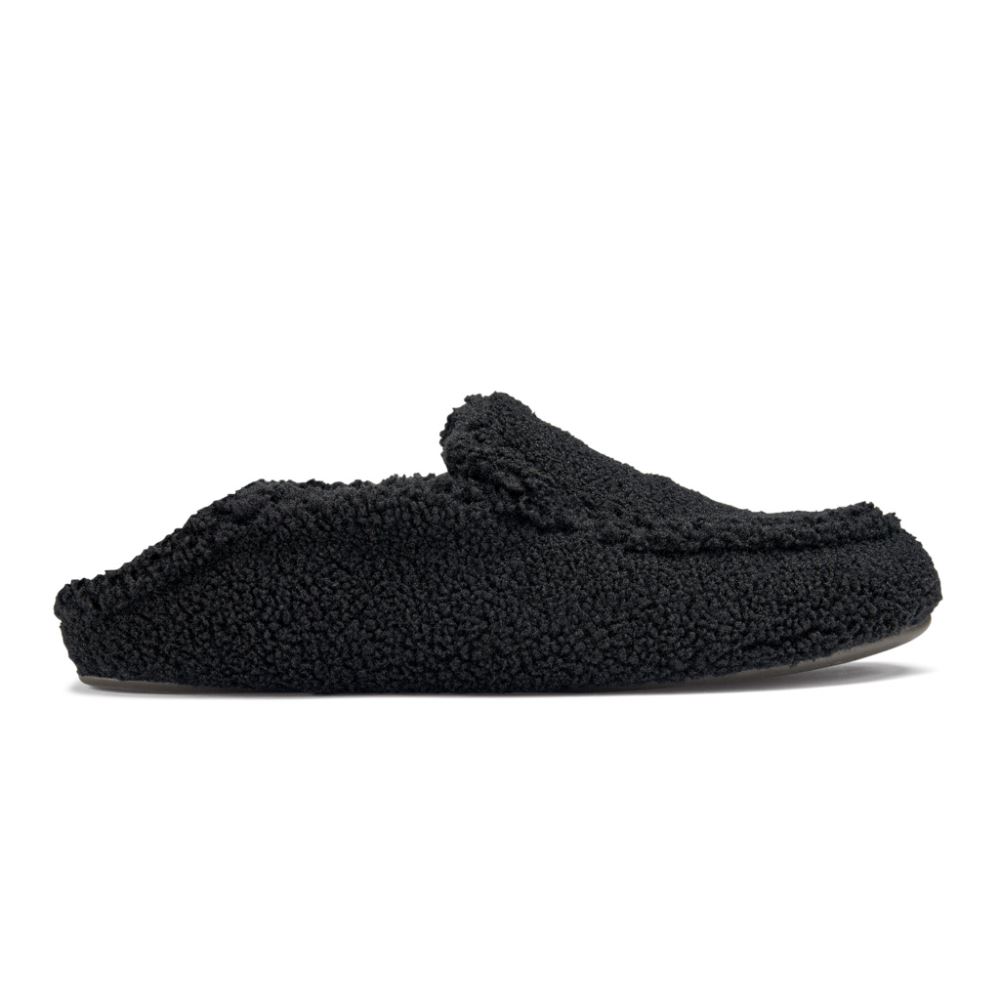 Nohea Heu Slipper Women's Fuzzy Slippers - Black