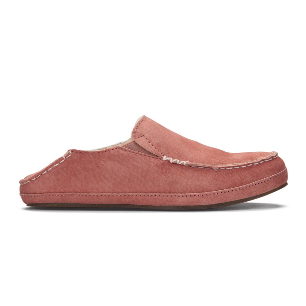 Nohea Women's Leather Slippers - Cedarwood
