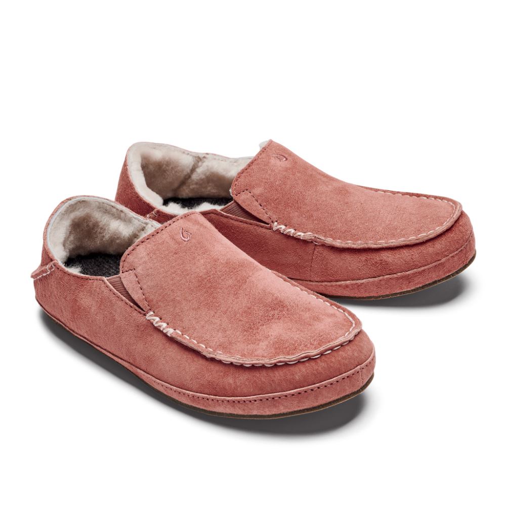 Nohea Women's Leather Slippers - Cedarwood