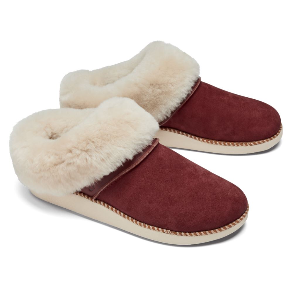 Ku'i Women's Slip-On Slippers - Canoe / Tan