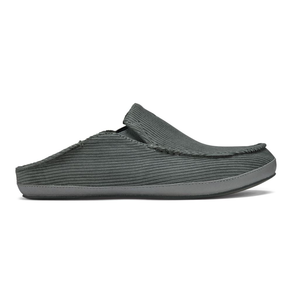 Moloa 'Ie Slipper Men's Corduroy Slippers - Charcoal