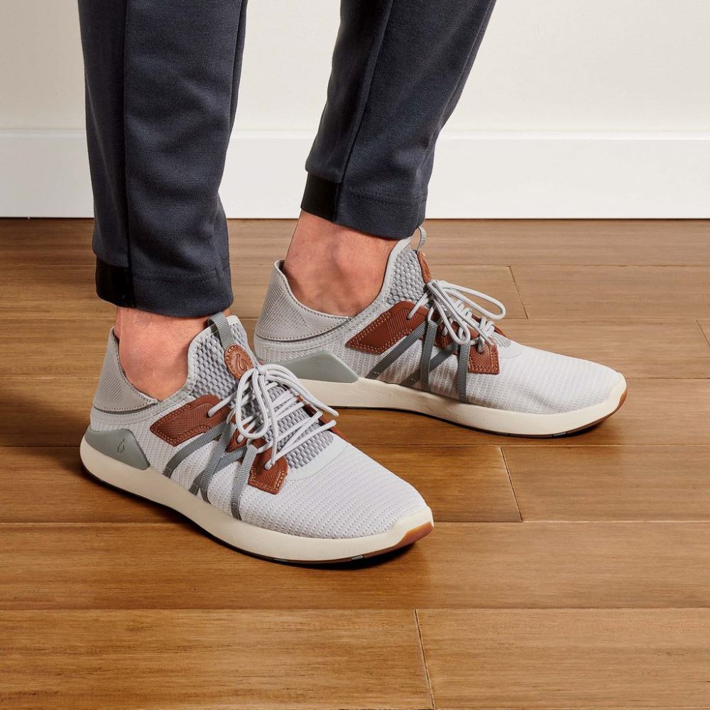 Mio Li Men's Athletic Shoes - Mist Grey / Poi