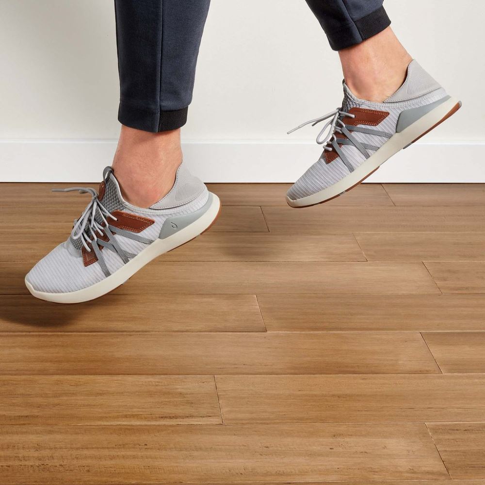 Mio Li Men's Athletic Shoes - Mist Grey / Poi