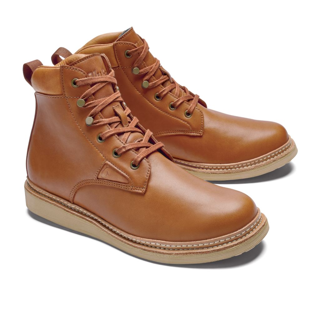 Kilakila Men's Leather Boots - Coconut Husk