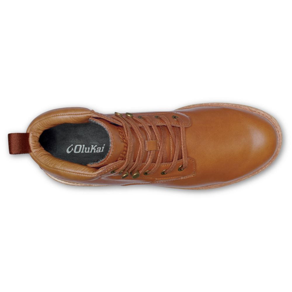 Kilakila Men's Leather Boots - Coconut Husk