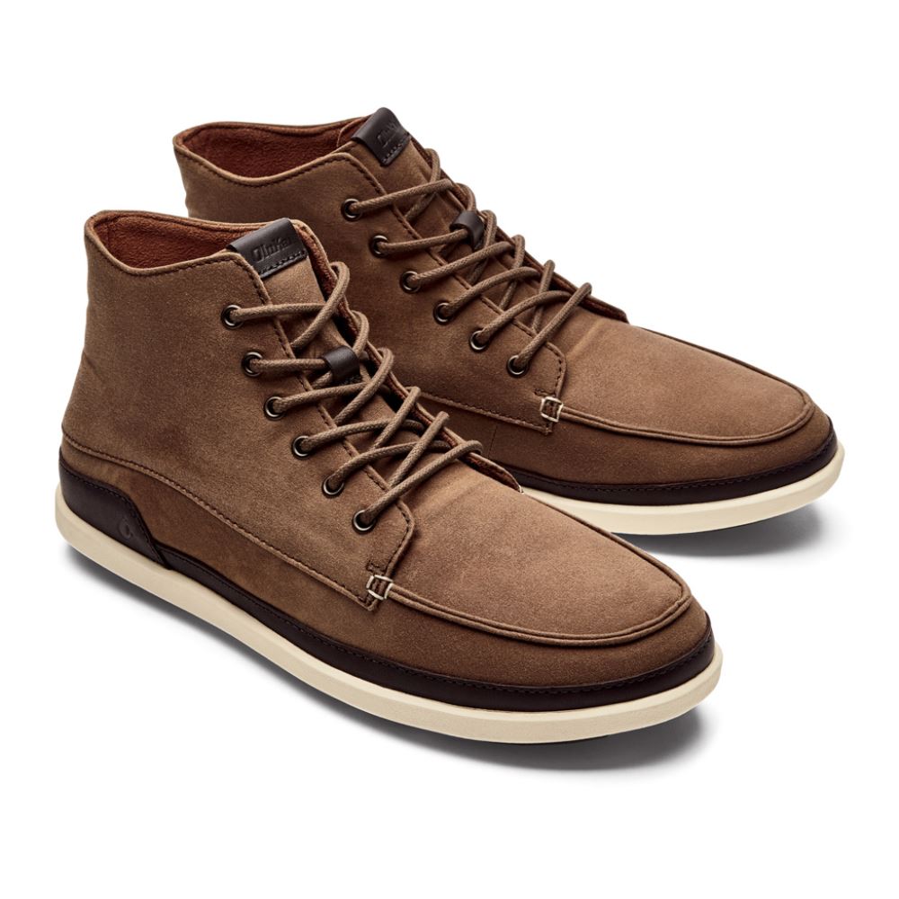 Nalukai Kapa Men's Canvas Boots - Mustang / Bone