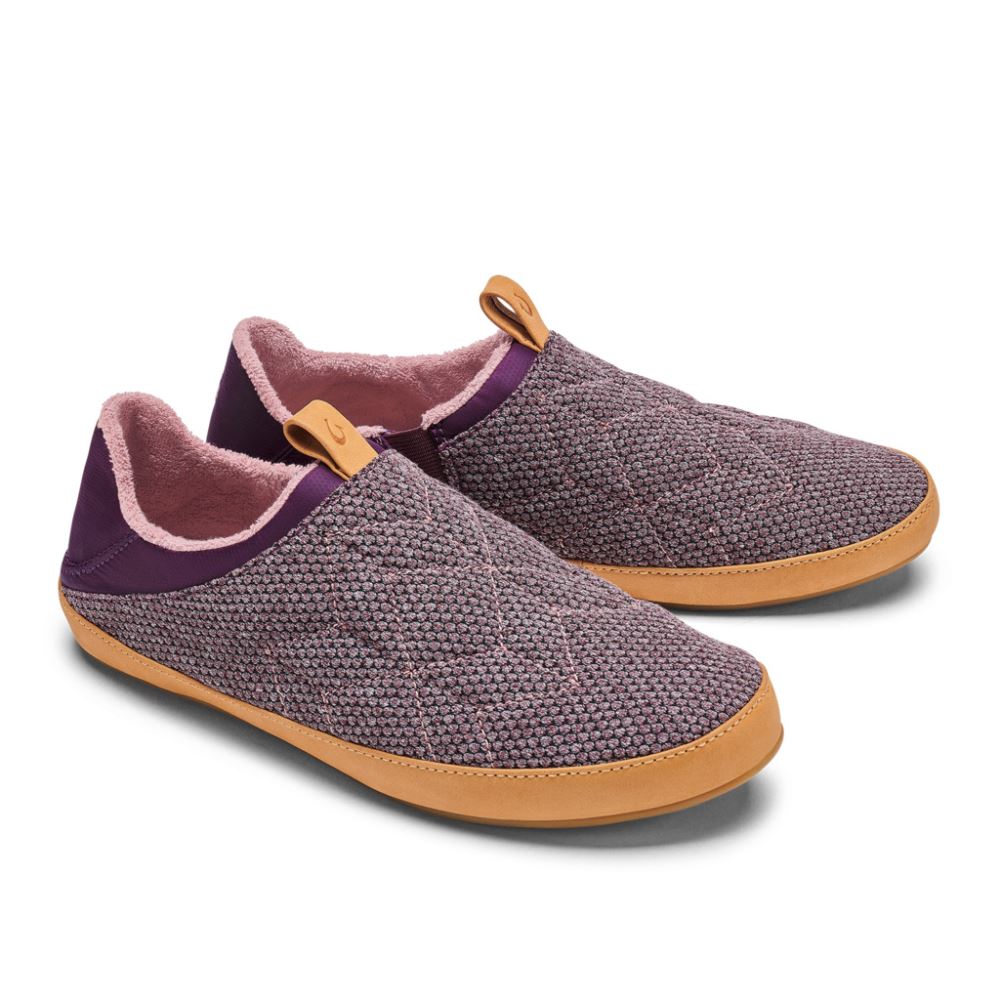 Lania Kilohana Women's Slippers - Grape Wine / Golden Sand