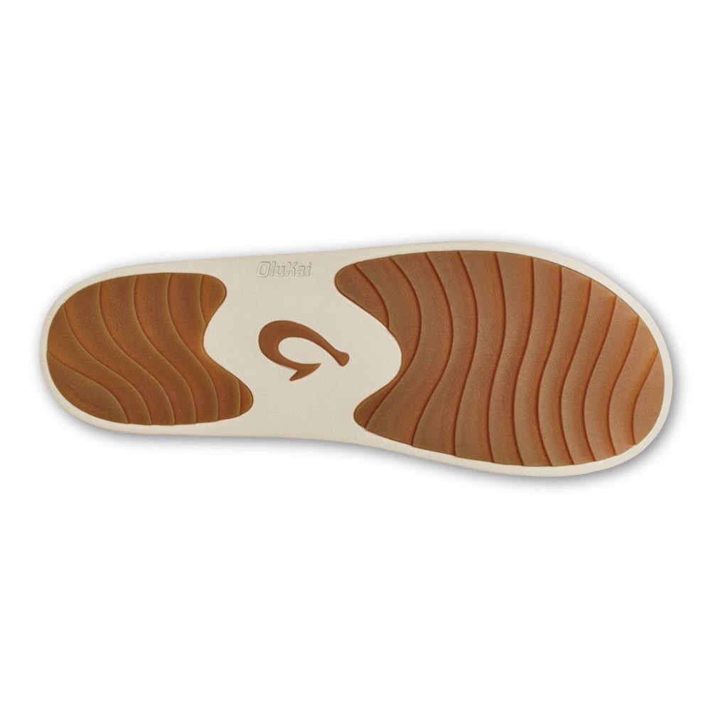 Ku'i Women's Slip-On Slippers - Tan / Bone