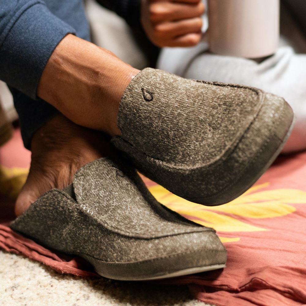 Moloa Hulu Men's Slippers - Clay
