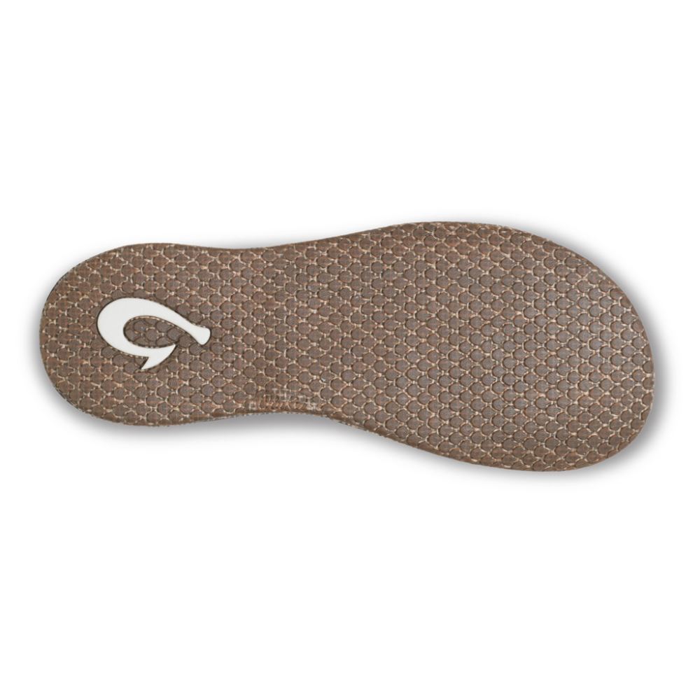 Paniolo Women's Leather Flip Flops - Natural