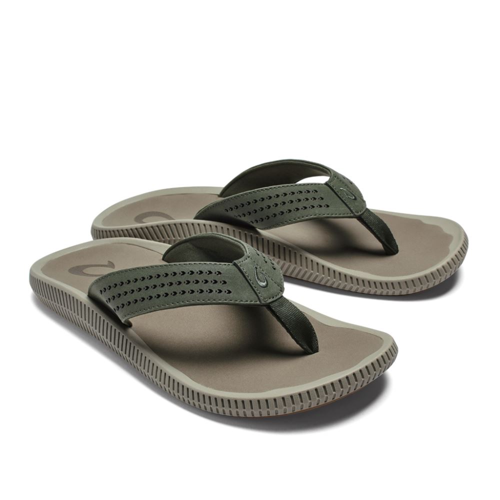 Ulele Men's Beach Sandals - Nori / Clay