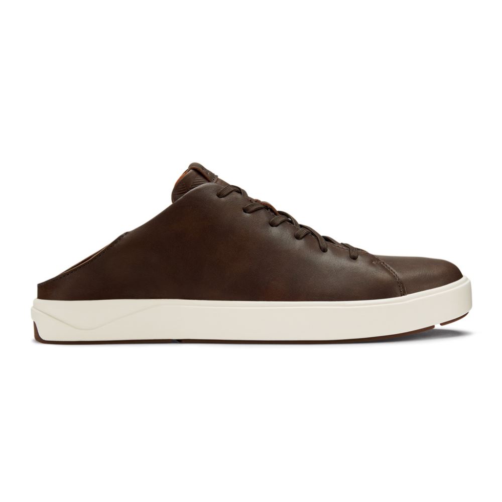 Lae'ahi Li 'Ili Men's Leather Sneakers - Dark Wood