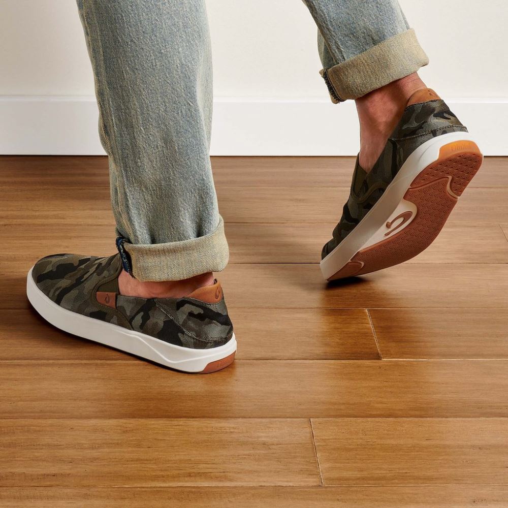 Lae'ahi Pa'i Men's Sneakers- Husk / Ke Au Camo