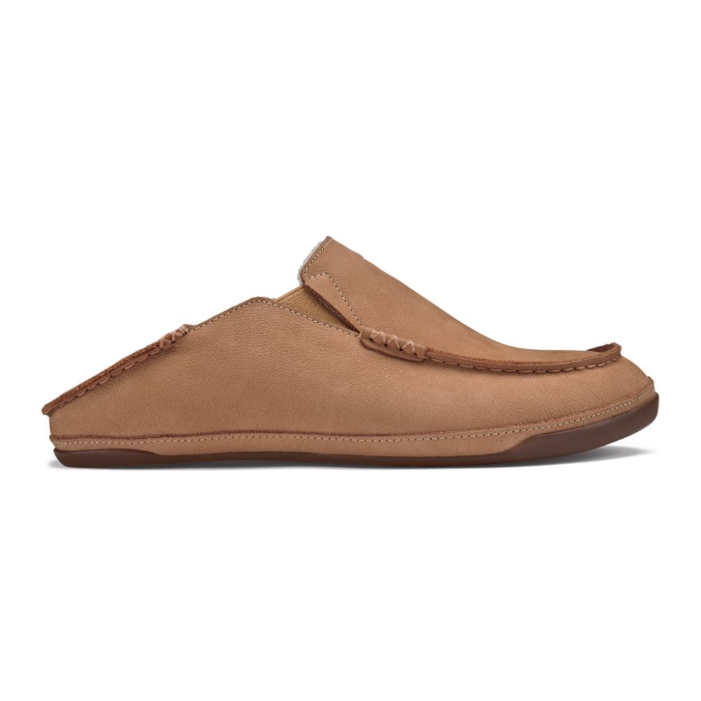 Kipuka Hulu Men's Leather Slippers - Natural