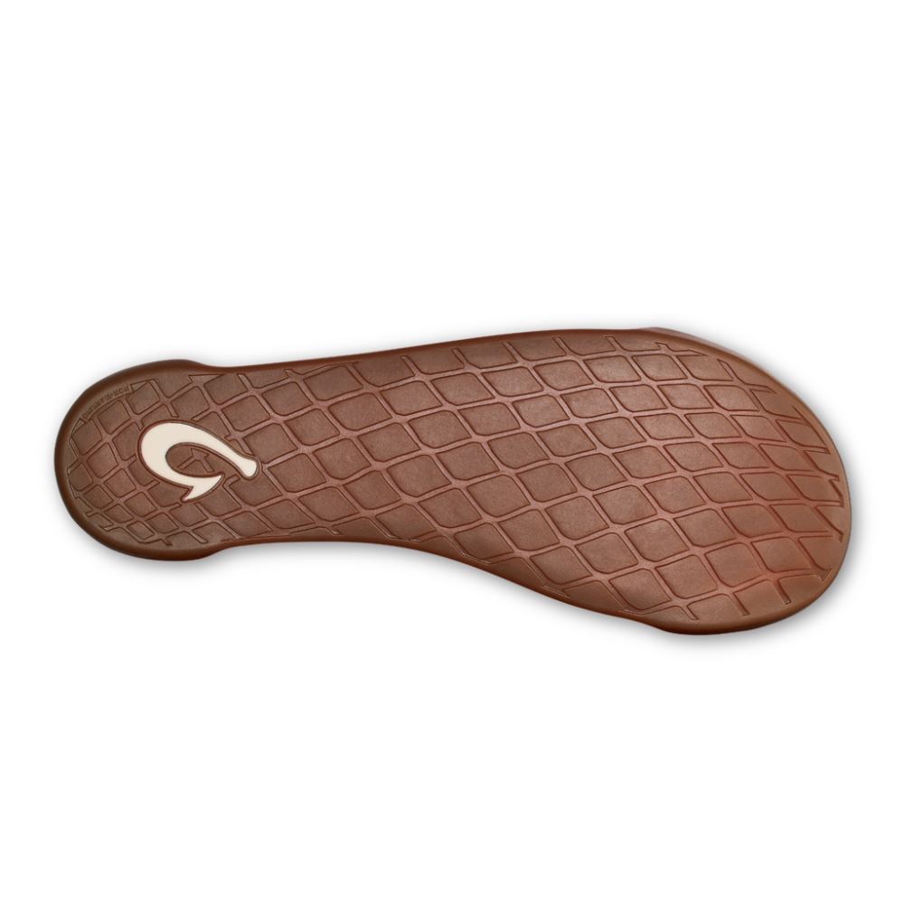 Kipuka Hulu Men's Leather Slippers - Natural