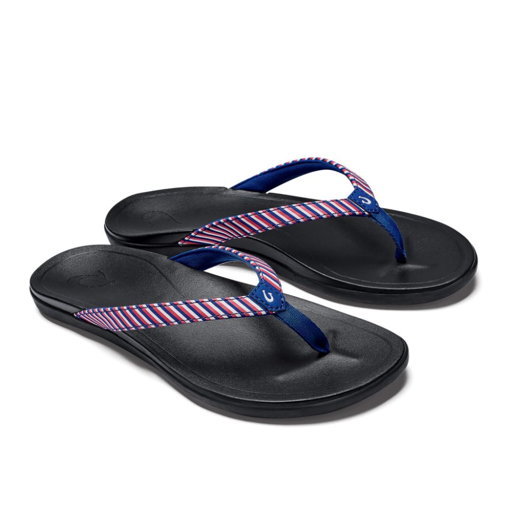 OluKai Ho'opio - Red / Stripe