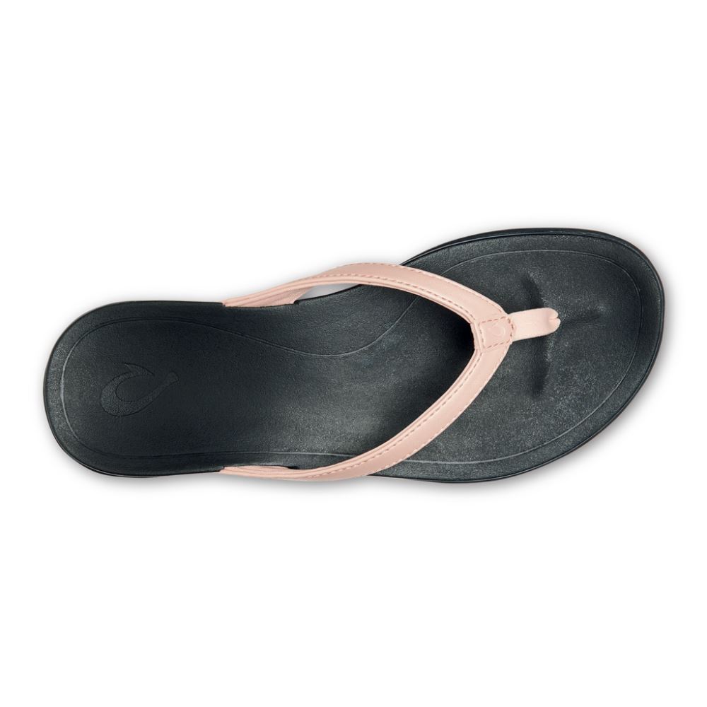 OluKai Ho'opio - Petal Pink Metallic / Black