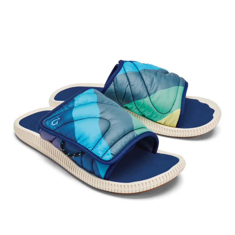 Ulele 'Olu Mino Men's Slide Sandals - Deep Water / Tide