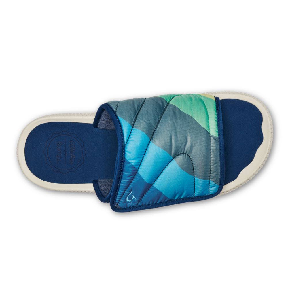 Ulele 'Olu Mino Men's Slide Sandals - Deep Water / Tide