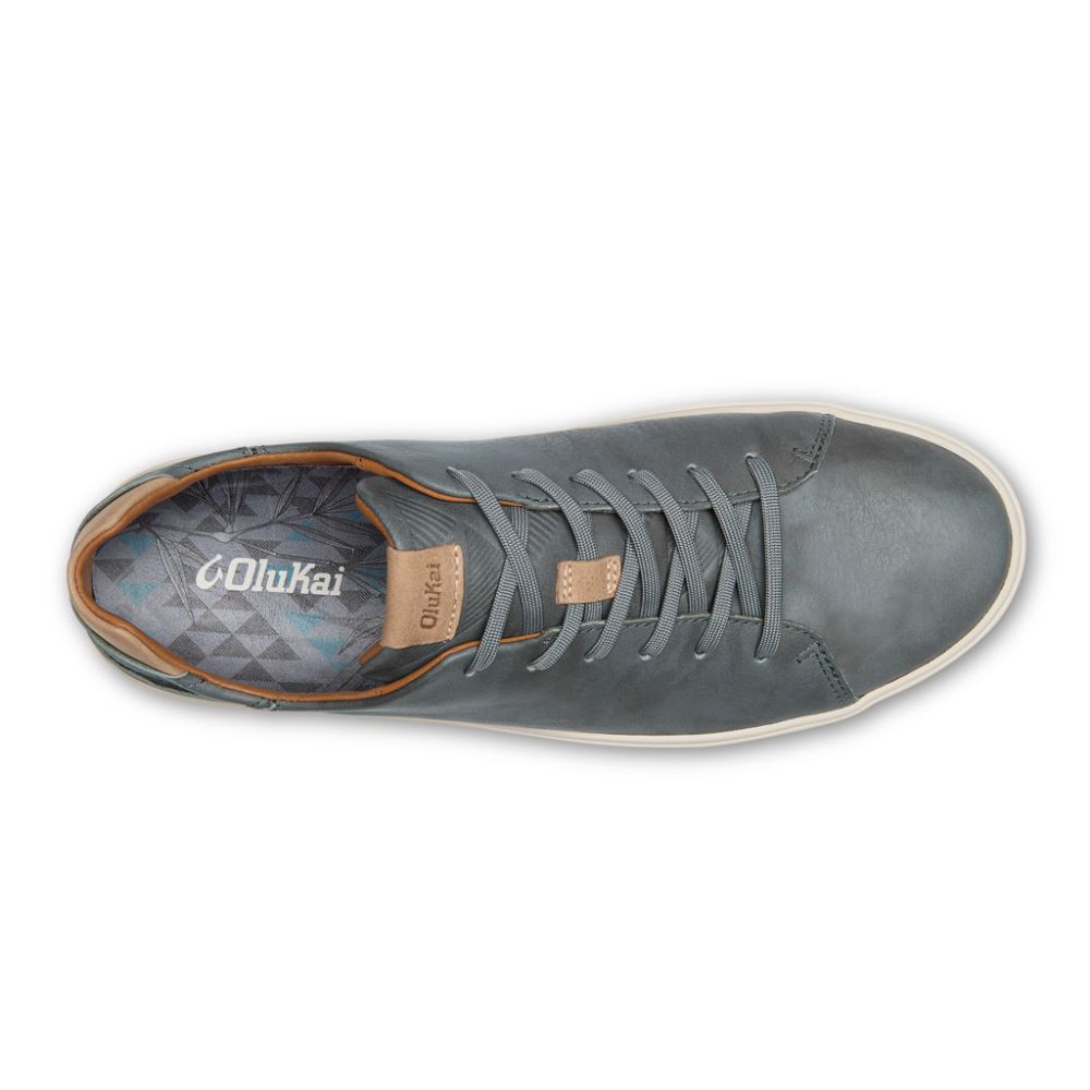 Lae'ahi Li 'Ili Men's Leather Sneakers - Charcoal