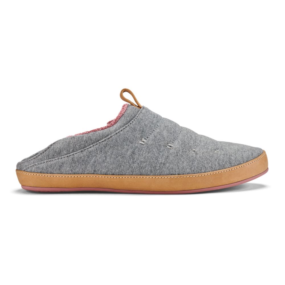 Lania Women's Jersey Slippers - Pale Grey / Golden Sand