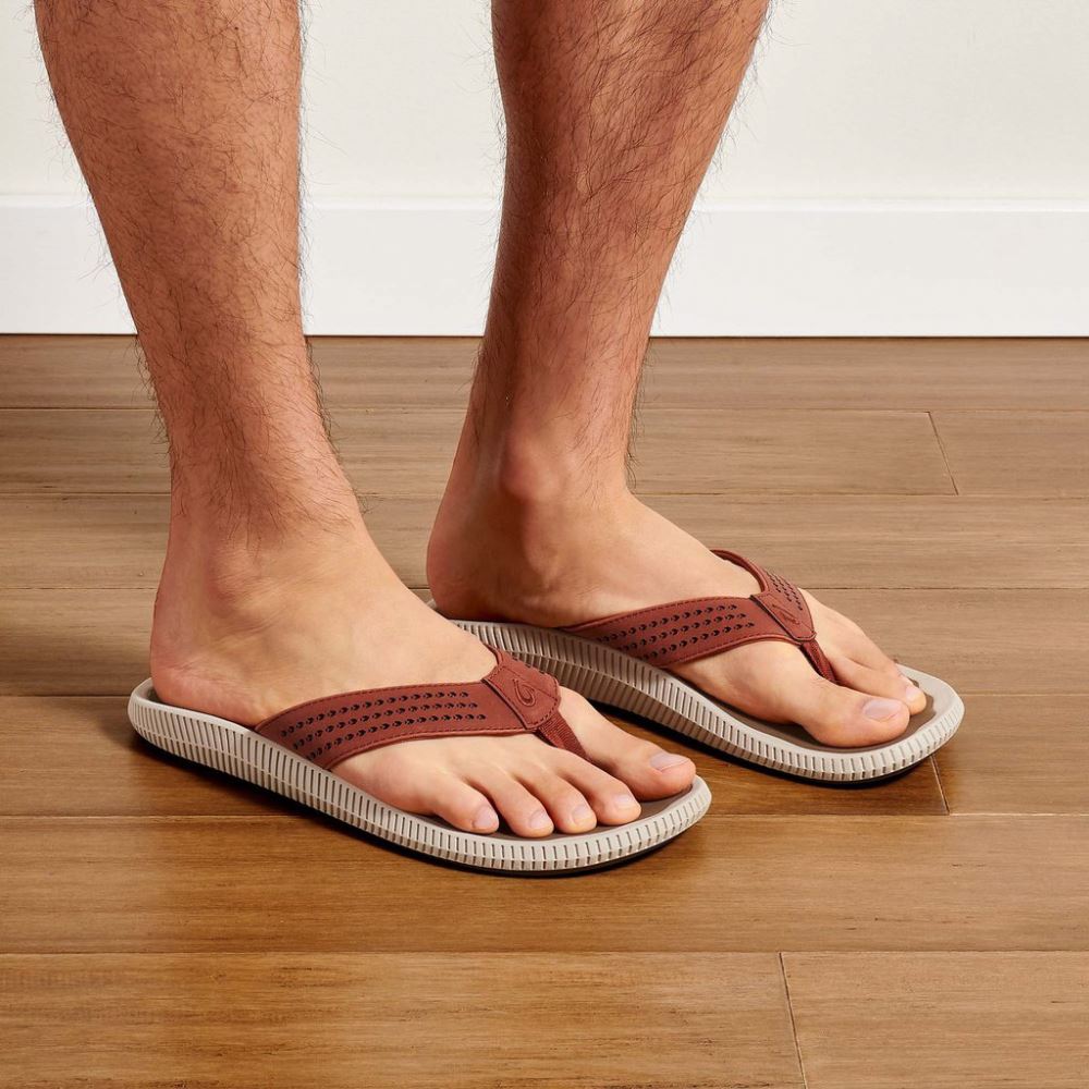 Ulele Men's Beach Sandals - Canoe / Mustang