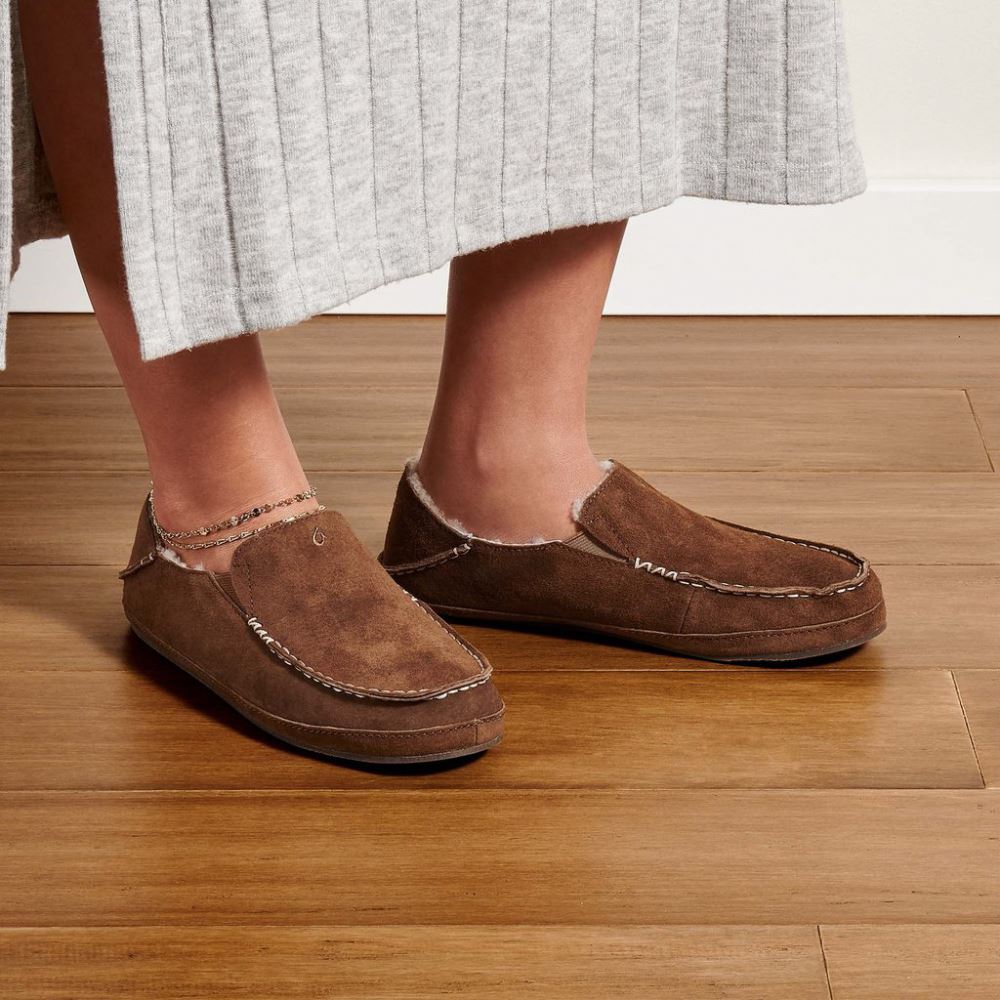 Nohea Women's Leather Slippers - Ray