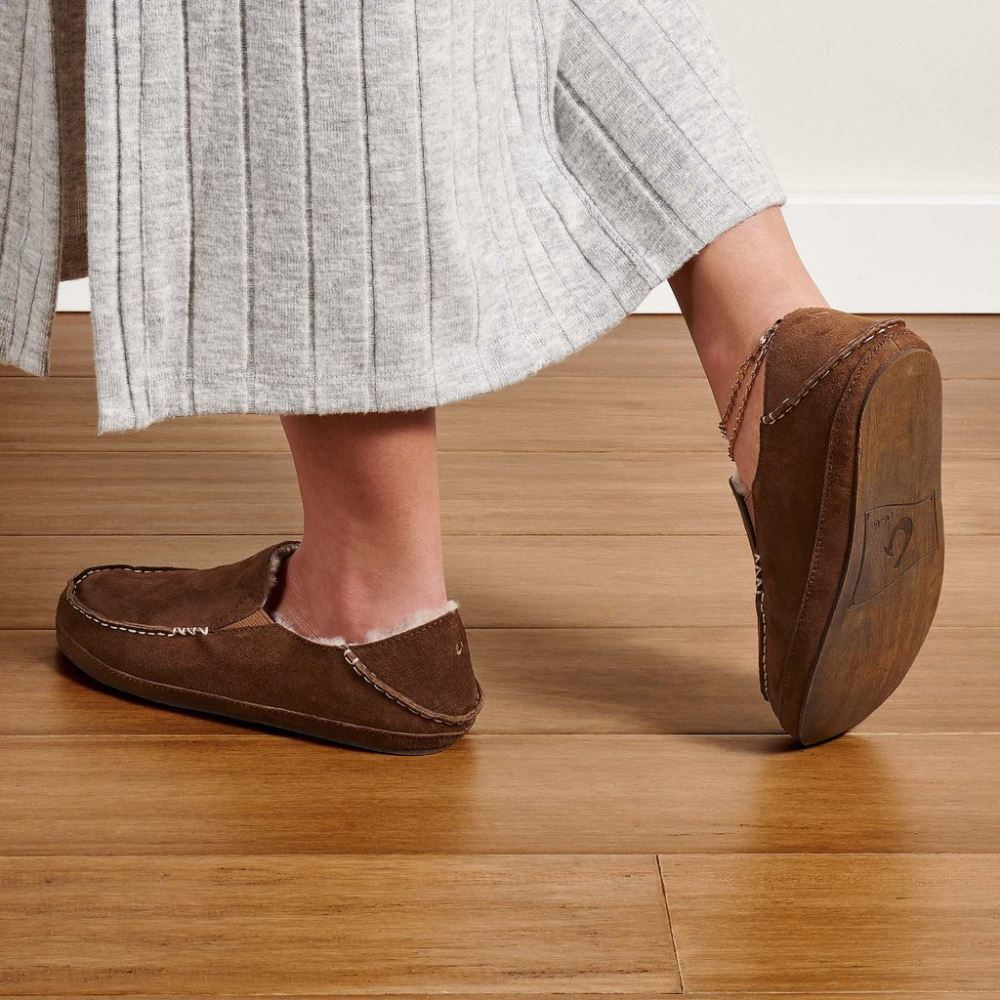 Nohea Women's Leather Slippers - Ray