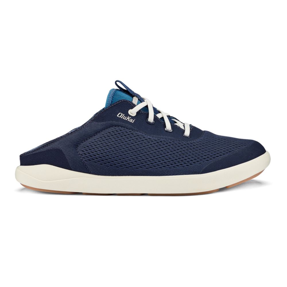 Moku Pae Men's Boat Shoes - Trench Blue / Off White