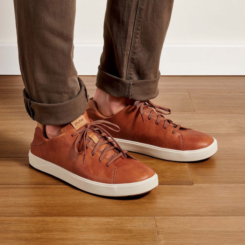 Lae'ahi Li 'Ili Men's Leather Sneakers - Fox
