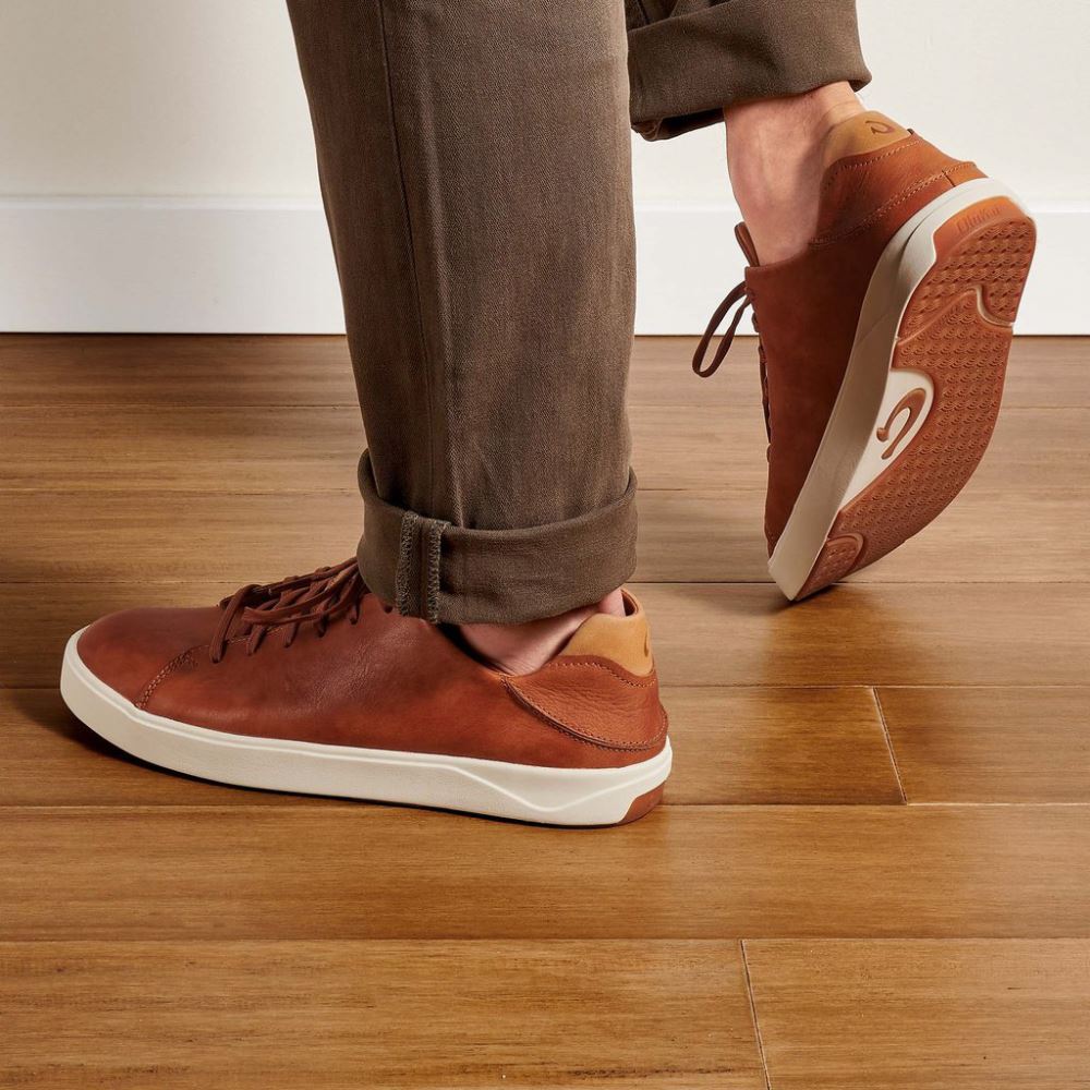 Lae'ahi Li 'Ili Men's Leather Sneakers - Fox