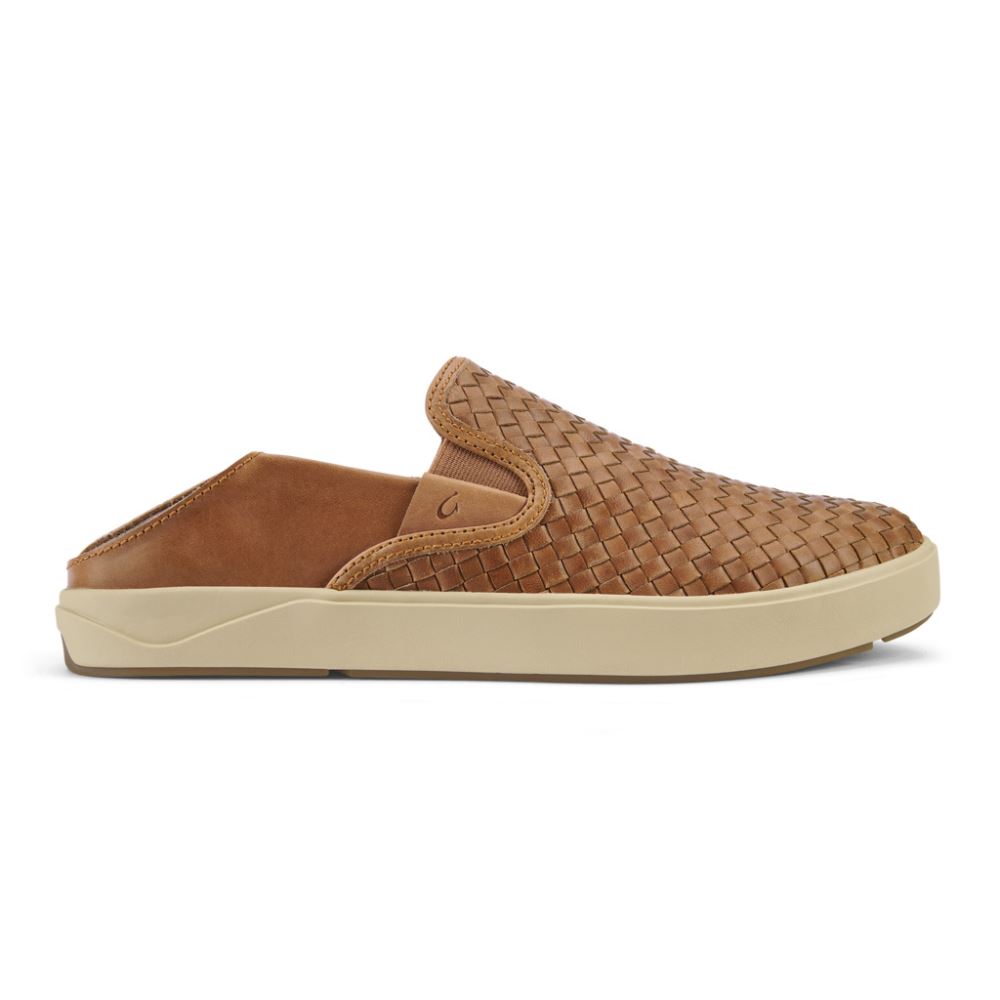 Lae'ahi Lauhala Men's Leather Slip-On Sneakers - Fox