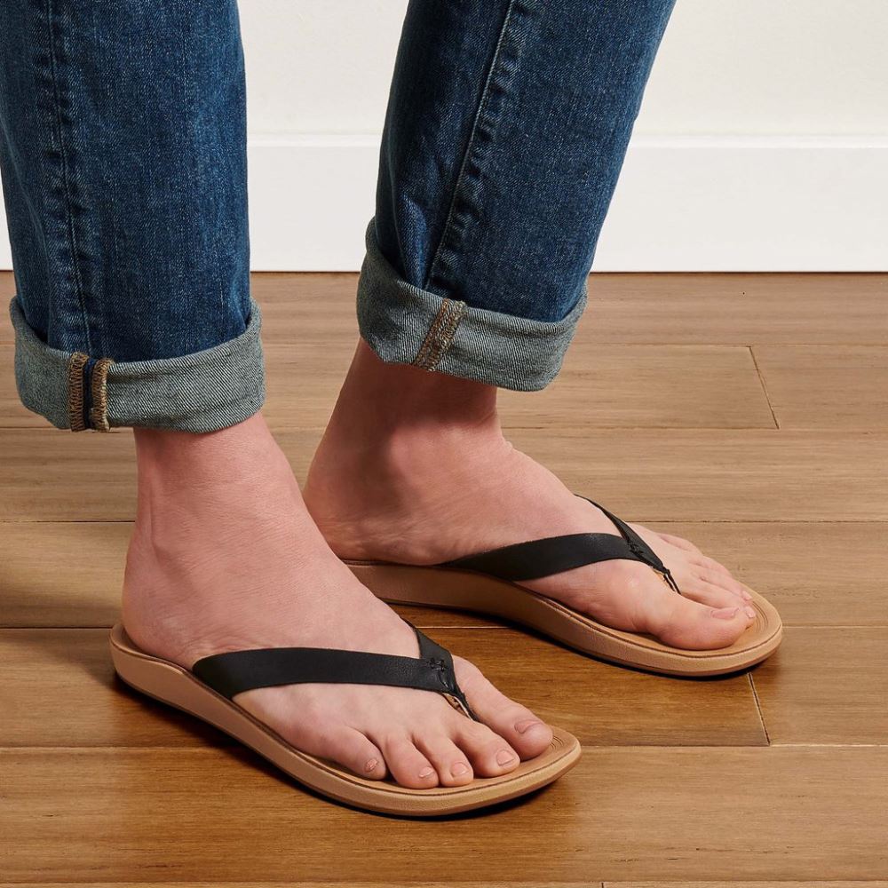 OluKai Nonohe - Black / Golden Sand
