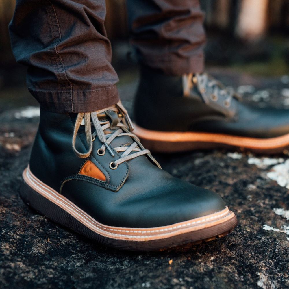 Kilakila Men's Leather Boots - Nori