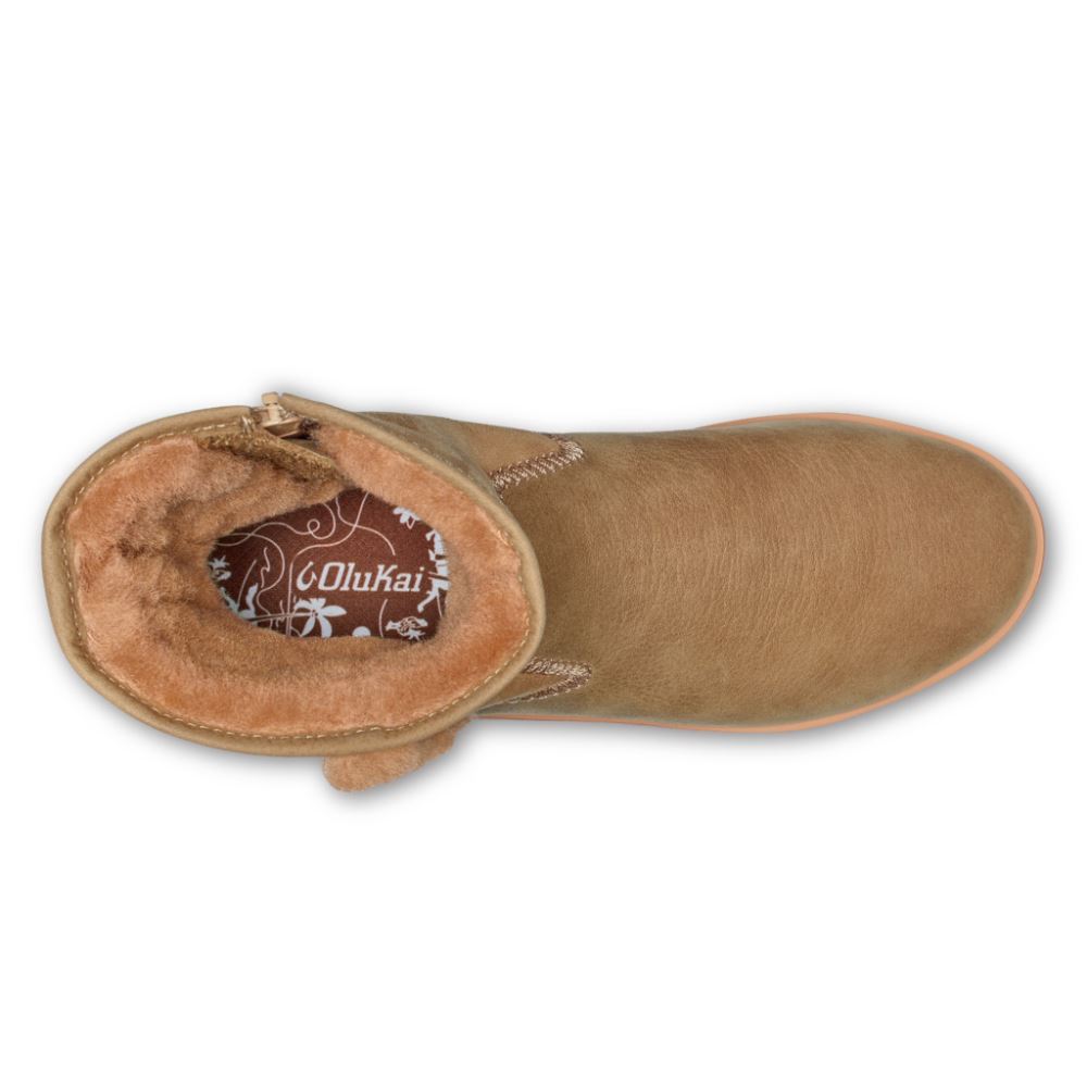 Pa'ina Hulu Women's Shearling Boots - Tan