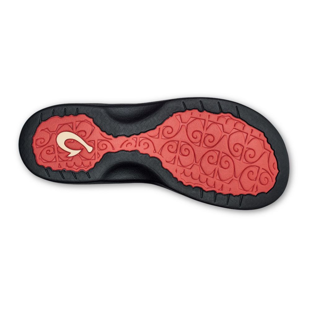Ohana Women's Beach Sandal - Hot Coral / Black