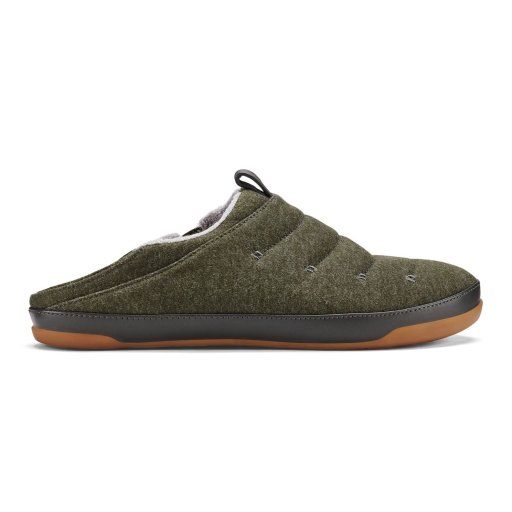 Mahana Men's Heathered Jersey Slippers - Nori