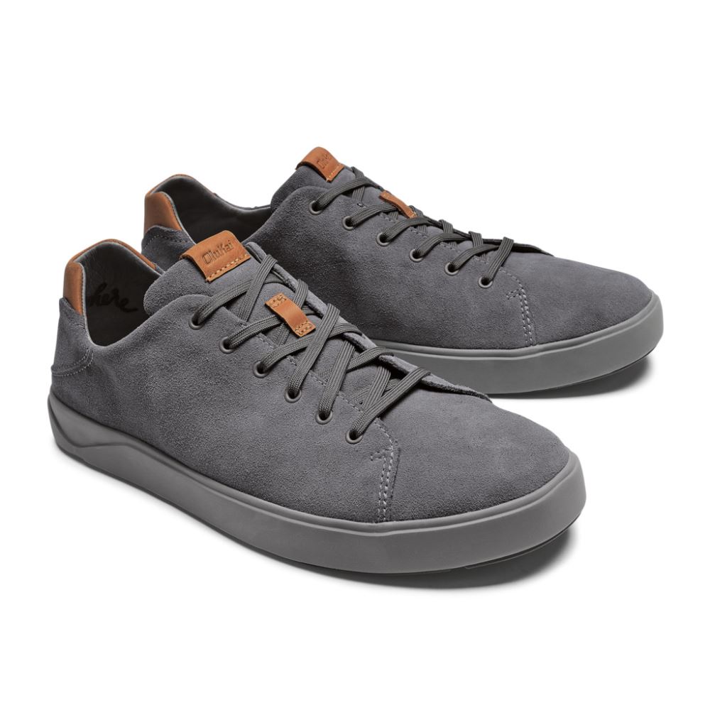 Lae'ahi Li Kala Men's Leather Sneakers - Fog